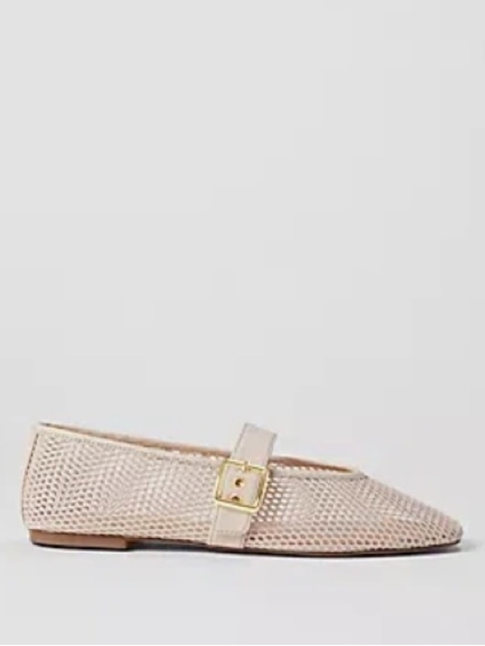 Ann Taylor buckled mesh flats